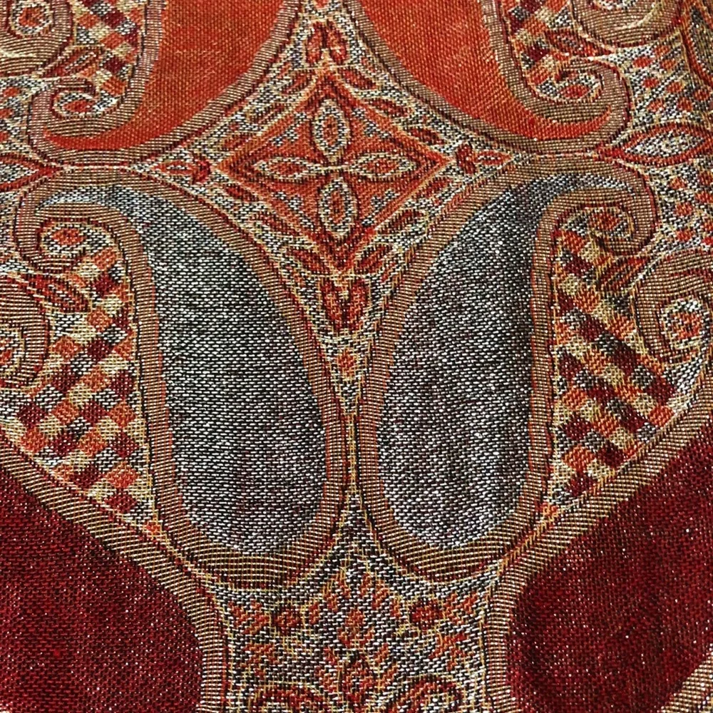 Metallic Pashminia with fringe